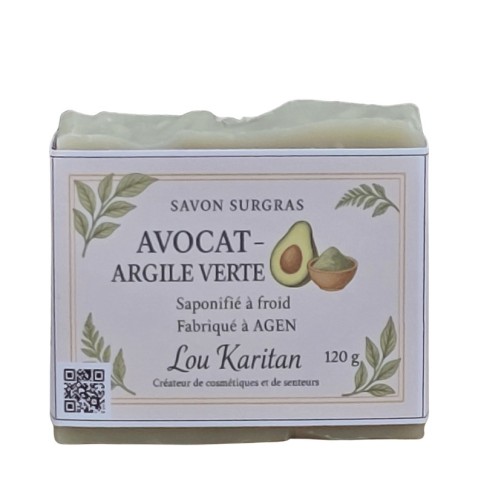Savon Avocat Argile Verte