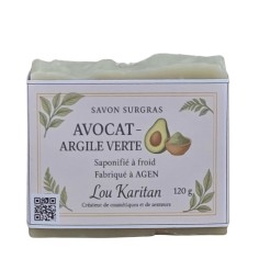 Savon Avocat Argile Verte