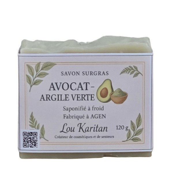 Savon Avocat Argile Verte