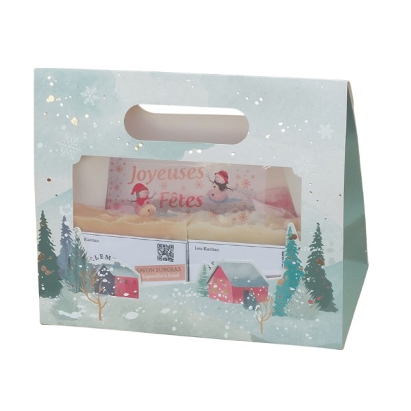 Pochette cadeau 3 savons Lou Karitan