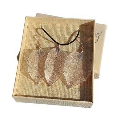 Coffret pendentif et boucles d'oreilles