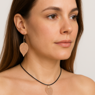 Coffret pendentif et boucles d'oreilles