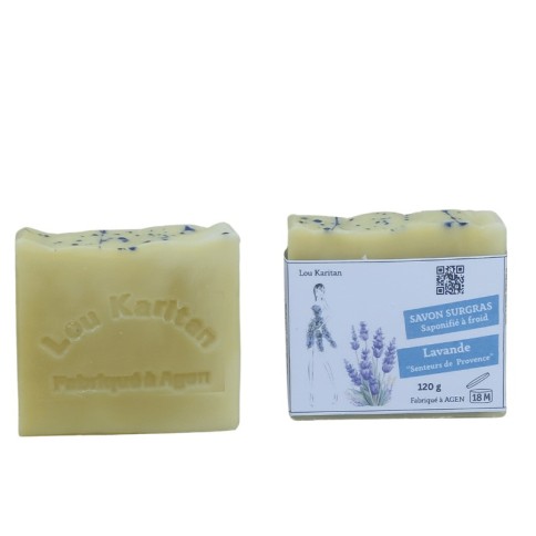Savons Lavande avec et sans emballage