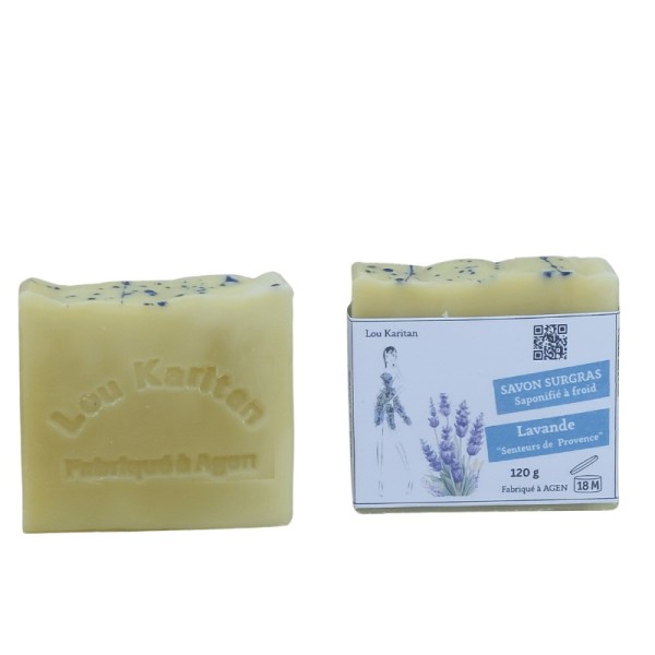 Savons Lavande avec et sans emballage