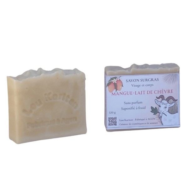 Duo savon Mangue lait de chèvre
