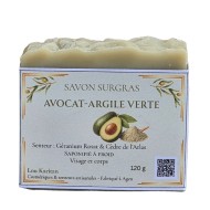 Savon Avocat Argile Verte