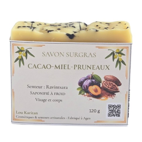 Savon Cacao Miel Pruneaux