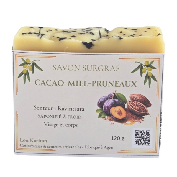 Savon Cacao Miel Pruneaux