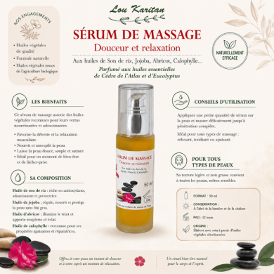 Fiche technique huile de massage