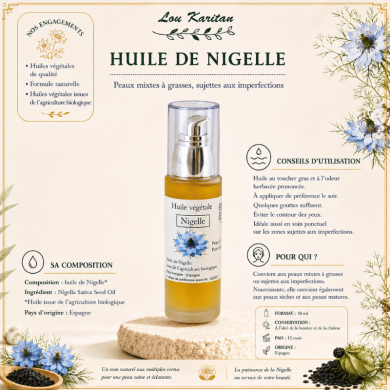 Fiche technique huile de Nigelle