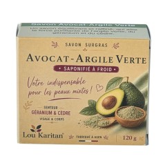 Savon Avocat Argile verte