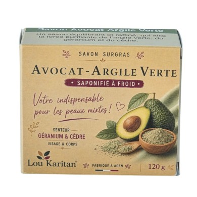 Savon Avocat Argile verte