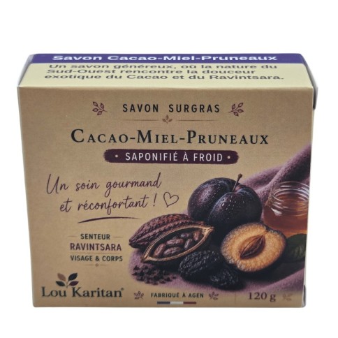 Savon Cacao Miel Pruneaux