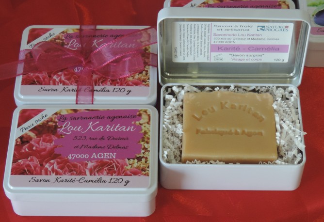 Coffret cadeau savon Camélia Coffret cadeau savon Camélia